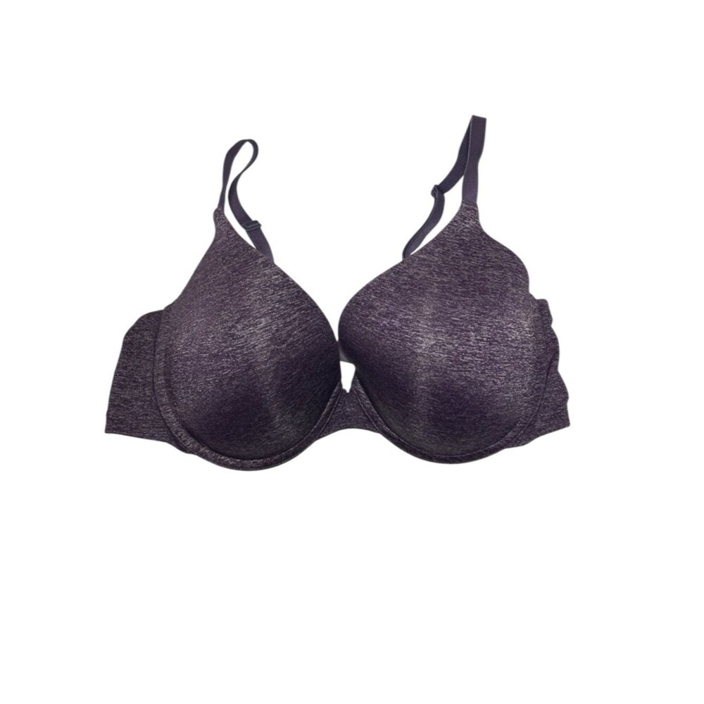 Victoria’s Secret Semi Demi lined Bra 34DD Heathered Purple